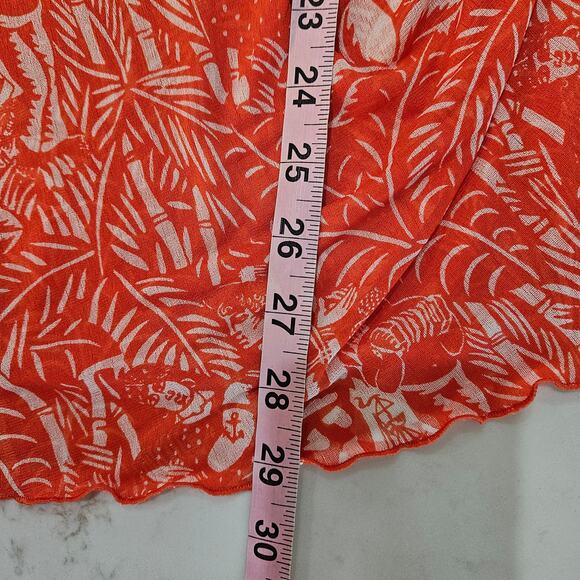 Women's Diane vonFurstenberg 100% Silk "Pea in the Pod" Faux Wrap Top Size Small - Picture 8 of 9